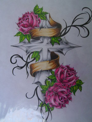 Banner and rose tattoo by los19 on deviantART